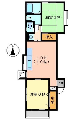 ハイツレリーフ 102｜香川県高松市木太町(賃貸アパート2LDK・1階・48.94㎡)の写真 その2