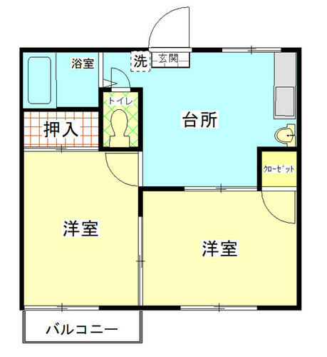 コーポ畑仲_間取り_0