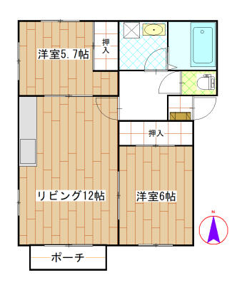 コーポスズキ_間取り_0