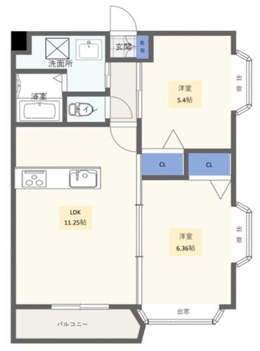 同じ建物の物件間取り写真 - ID:243006539783