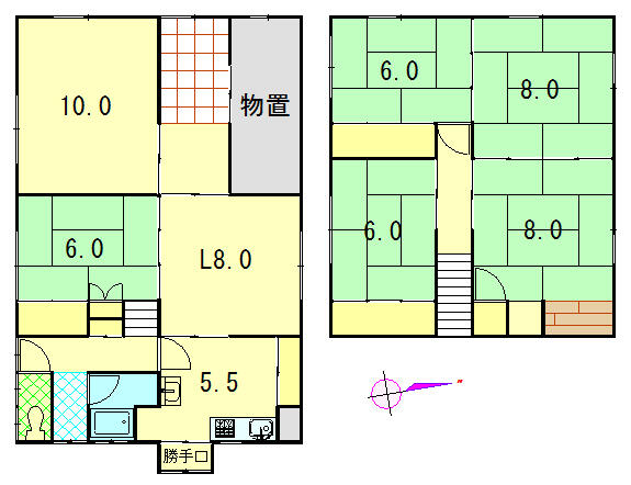 北海道美唄市東四条北５丁目(賃貸一戸建6LDK・--・138.83㎡)の写真 その2