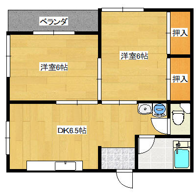 グレースマンション 410｜福島県福島市仲間町(賃貸マンション2DK・4階・42.16㎡)の写真 その1