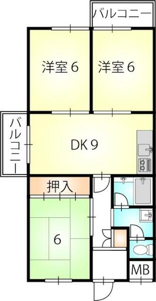 和歌山県和歌山市加納(賃貸マンション3LDK・4階・62.50㎡)の写真 その1