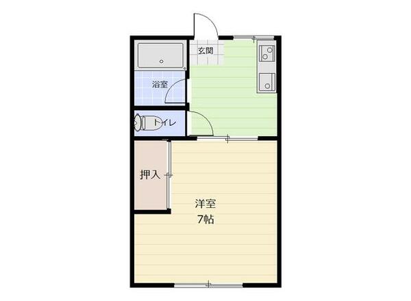 シティハイム B102｜広島県東広島市八本松飯田５丁目(賃貸アパート1K・1階・23.56㎡)の写真 その1