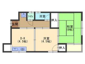 本田マンション  ｜ 大阪府大阪市住之江区西住之江３丁目（賃貸マンション2DK・2階・35.00㎡） その1