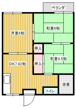 熊本県荒尾市川登(賃貸アパート3DK・2階・40.00㎡)の写真 その1