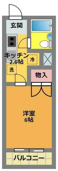 プレディオ八王子 404｜東京都八王子市上野町(賃貸マンション1K・4階・18.83㎡)の写真 その2