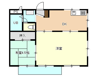 シティハイツやすもと202の間取り