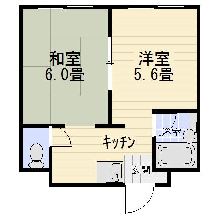 地奨第三マンション 302｜千葉県茂原市茂原(賃貸マンション2K・3階・31.50㎡)の写真 その2