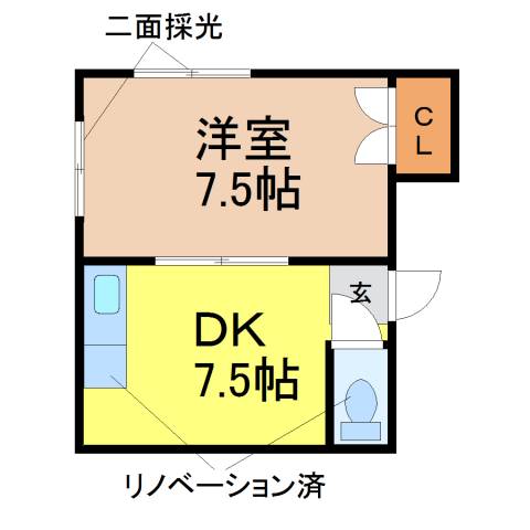 愛知県名古屋市熱田区三本松町(賃貸マンション1DK・3階・24.50㎡)の写真 その2