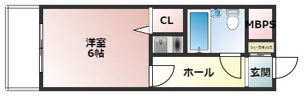 サンシャイン東園田 304｜兵庫県尼崎市東園田町６丁目(賃貸マンション1K・3階・22.55㎡)の写真 その1