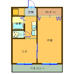 レジデンスカープ水戸｜茨城県水戸市城南２丁目(賃貸マンション2K・3階・30.00㎡)の写真 その1