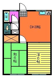 ハイツリバーサイドＡ 201｜千葉県香取市本郷(賃貸アパート2DK・2階・39.74㎡)の写真 その2
