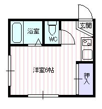 山形県山形市鉄砲町１丁目(賃貸アパート1DK・1階・17.00㎡)の写真 その2