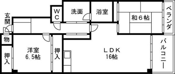 パークサイドササキ 101｜富山県富山市新根塚町２丁目(賃貸マンション2LDK・1階・71.28㎡)の写真 その2