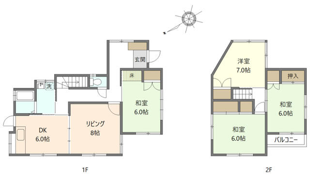 house for sale in 鴻巣市, Saitama | ¥6,800,000 | 4LDK | Akiyama house fi…