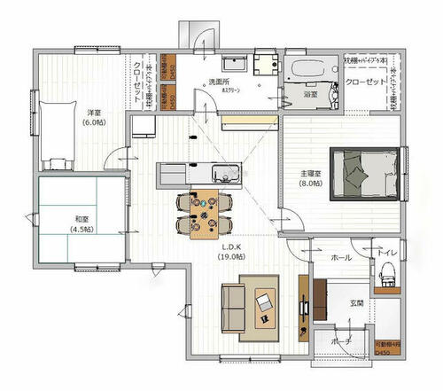 detached 徳島県板野郡藍住町富吉字穂実
