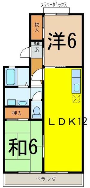 ドゥファミリー A202｜静岡県駿東郡清水町伏見(賃貸アパート2LDK・2階・53.50㎡)の写真 その2