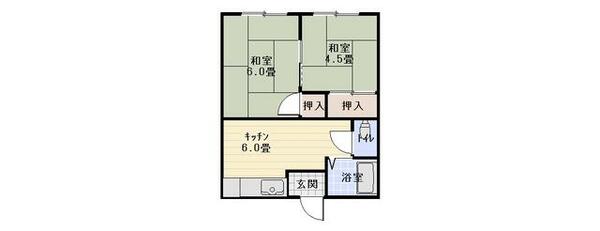 グロリアハイツ 101｜熊本県荒尾市川登(賃貸アパート2DK・1階・30.05㎡)の写真 その1