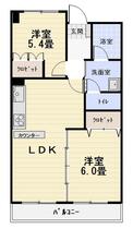 シャトード寿 602 ｜ 山口県宇部市寿町３丁目（賃貸マンション2LDK・6階・55.60㎡） その2