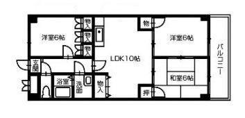 メゾン三条 502｜香川県高松市三条町(賃貸マンション3LDK・5階・57.34㎡)の写真 その1