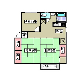 シティハイムソファレ 202｜熊本県熊本市中央区萩原町(賃貸アパート3DK・2階・39.66㎡)の写真 その2