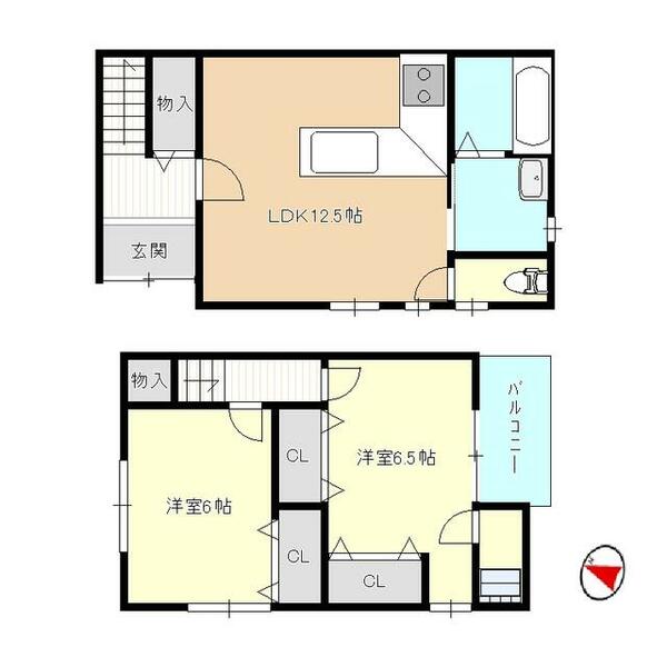 兵庫県相生市相生５丁目(賃貸一戸建2LDK・--・68.34㎡)の写真 その1