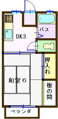 ハイツＭ 205｜千葉県市原市東五所(賃貸アパート1DK・2階・29.70㎡)の写真 その2