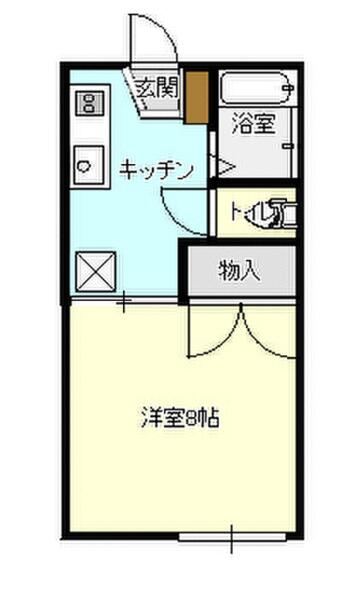 メゾン・ド・エル　Ｄ棟 203｜福島県南相馬市原町区西町１丁目(賃貸アパート1K・2階・24.70㎡)の写真 その2