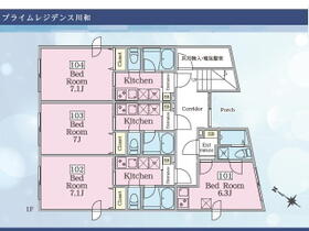 プライムレジデンス川和 101 ｜ 神奈川県横浜市都筑区川和町（賃貸マンション1K・1階・15.09㎡） その2