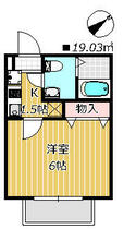 チャオ西船橋 306 ｜ 千葉県船橋市海神６丁目（賃貸アパート1K・3階・19.03㎡） その2