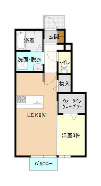 プレミアム日の出ⅡＢ棟 106｜福島県南相馬市原町区日の出町(賃貸アパート1LDK・1階・33.60㎡)の写真 その2