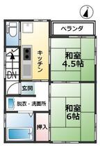 新潟県新潟市中央区沼垂東６丁目（賃貸一戸建2DK・--・33.91㎡） その2