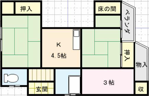 西小島ビル 201｜長崎県長崎市西小島２丁目(賃貸マンション3K・2階・50.00㎡)の写真 その1