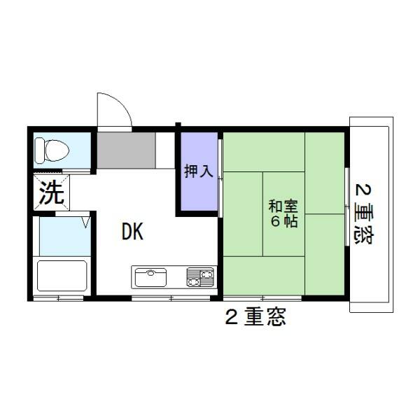 東京都江戸川区北小岩５丁目(賃貸アパート1DK・2階・24.80㎡)の写真 その2