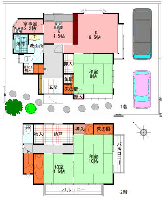 神奈川県横須賀市金谷１丁目(賃貸一戸建3SLDK・--・103.91㎡)の写真 その2