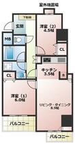 サンクレイドル・レヴィール池袋 1206 ｜ 東京都豊島区上池袋２丁目（賃貸マンション2LDK・12階・55.24㎡） その1