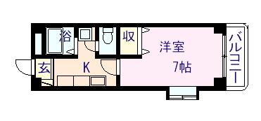 ウイング神水 301｜熊本県熊本市中央区神水１丁目(賃貸マンション1K・3階・25.90㎡)の写真 その1