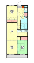 東京都昭島市美堀町２丁目（賃貸マンション3LDK・2階・67.10㎡） その1