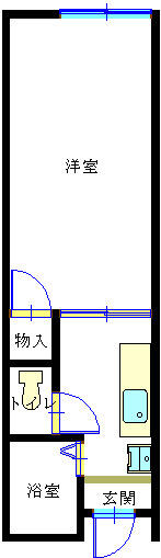 エクセル小松 105｜石川県小松市串町(賃貸アパート1K・1階・24.56㎡)の写真 その1
