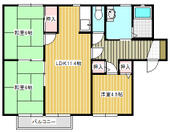 北九州市小倉南区中吉田３丁目 2階建 築28年のイメージ
