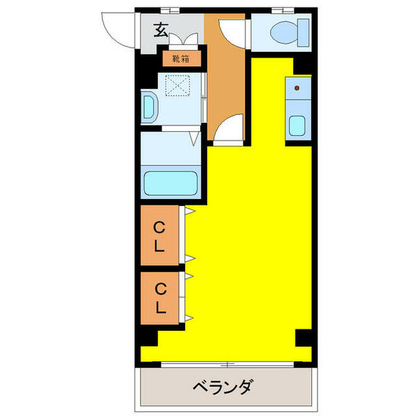 ＮＹビル 307｜長崎県佐世保市大岳台町(賃貸マンション1R・3階・32.63㎡)の写真 その2