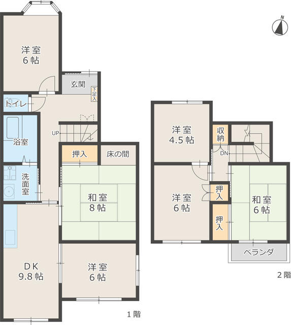 愛知県名古屋市の一戸建て | 2600万円 | 6DK | 160.73m² | Akiyama house finder