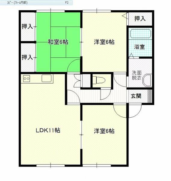 エクレールシロヤマＢ 201｜熊本県熊本市西区上代８丁目(賃貸アパート3LDK・2階・67.41㎡)の写真 その1