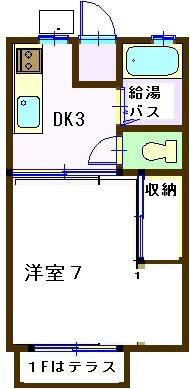 ハイツＭ 202｜千葉県市原市東五所(賃貸アパート1DK・2階・22.00㎡)の写真 その2