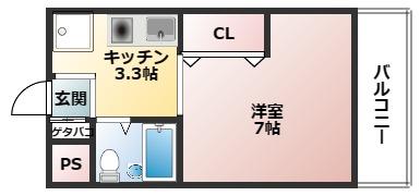 グランメール園田 107｜兵庫県尼崎市東園田町６丁目(賃貸マンション1K・1階・20.30㎡)の写真 その1