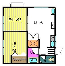 サンハイツ 203｜千葉県香取市小見川(賃貸アパート2DK・2階・40.59㎡)の写真 その1