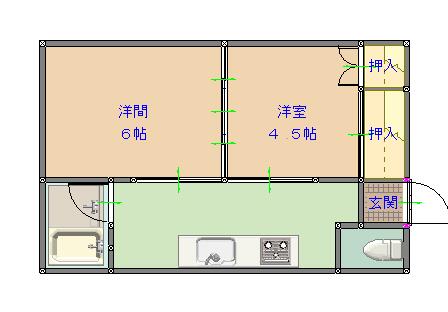 松野マンション 203｜香川県高松市塩上町２丁目(賃貸マンション2K・2階・36.10㎡)の写真 その1