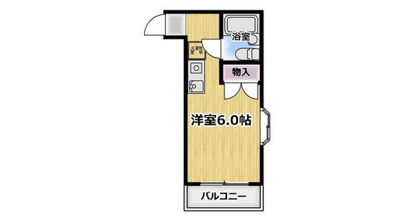 東京都練馬区富士見台４丁目(賃貸アパート1R・2階・16.96㎡)の写真 その2