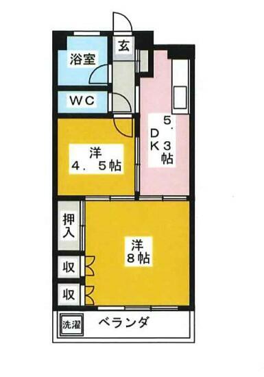 ハイム常盤台 302｜東京都板橋区南常盤台１丁目(賃貸マンション2DK・3階・40.50㎡)の写真 その2